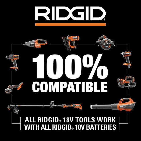 18V Cordless 4-Tool Combo Kit with 4.0 Ah Battery. 2.0 Ah Battery. Charger. Bag and 18V 4.0 Ah Battery