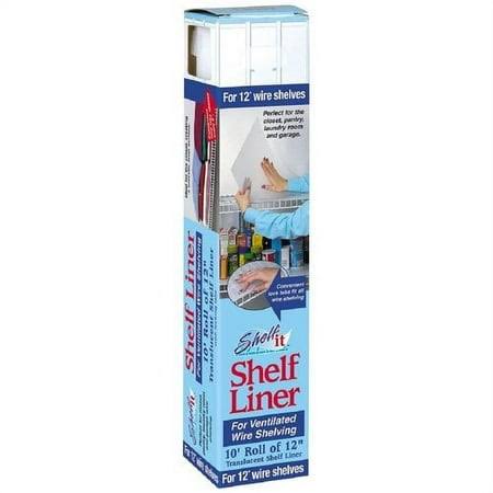 Shelf-It Shelf Liner with Locking Tabs, White