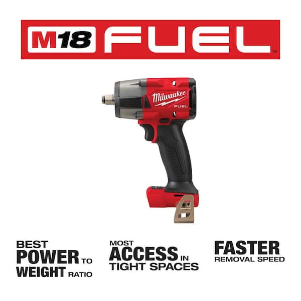 M18 FUEL GEN-2 18V Lithium-Ion Mid Torque Brushless Cordless 3/8 in. and 1/2 in Impact Wrench (2-Tool)