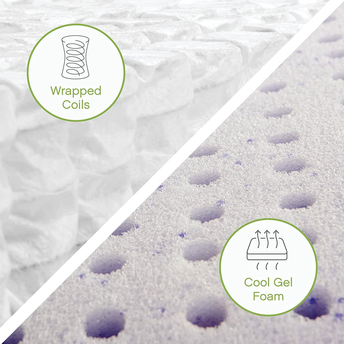 12 inch Hybrid Cool Gel Memory Foam and Innerspring Mattress