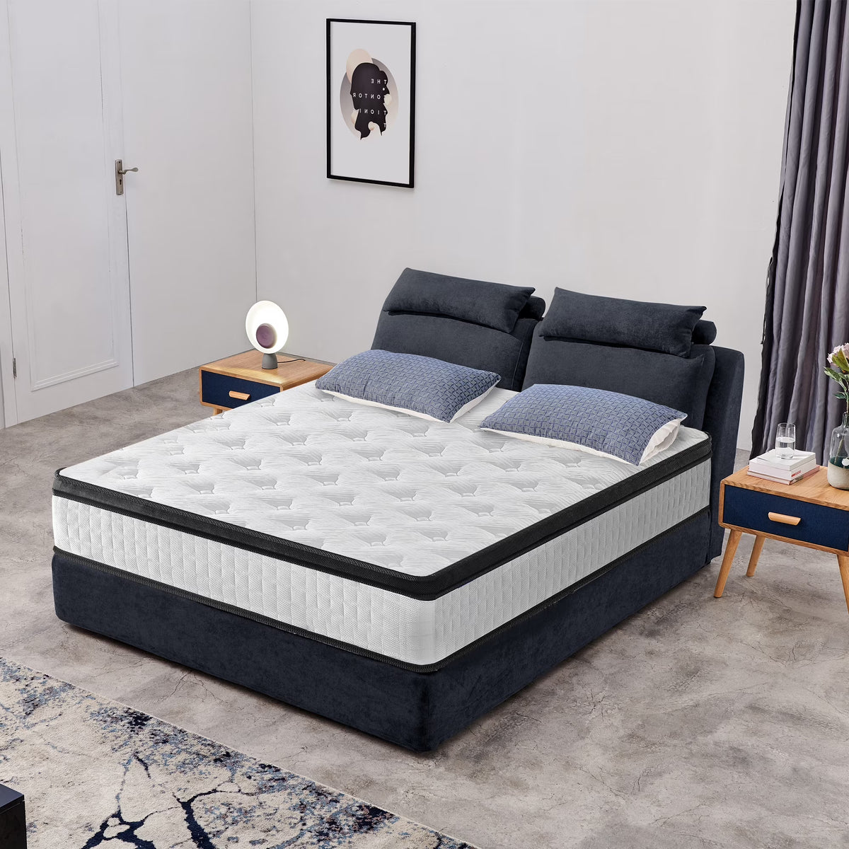 Full Mattress, Holaki 12" Hybrid Memory Foam Individual Pocket Spring Hybrid Mattress in a Box with Gel Memory Foam, Medium Firm, Pressure Relief, Breathable Comfort Cool Cover, Certipur - US