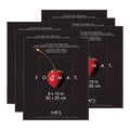 MCS Format Frame, 8 by 10-Inch, Black, 6-Pack