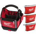 10 in. PACKOUT Tote with Zipper Tool Bag in Multi-Color (3-pack)