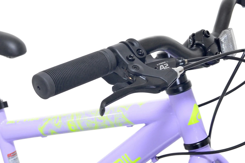 20" Ozark Trail Vibe Mountain Bicycle, 7 Speed, Fits Rider 3'11" - 4'4", Purple, Teen, Unisex