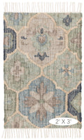 Dash and Albert Pali Rug 2.5x8 / Blue