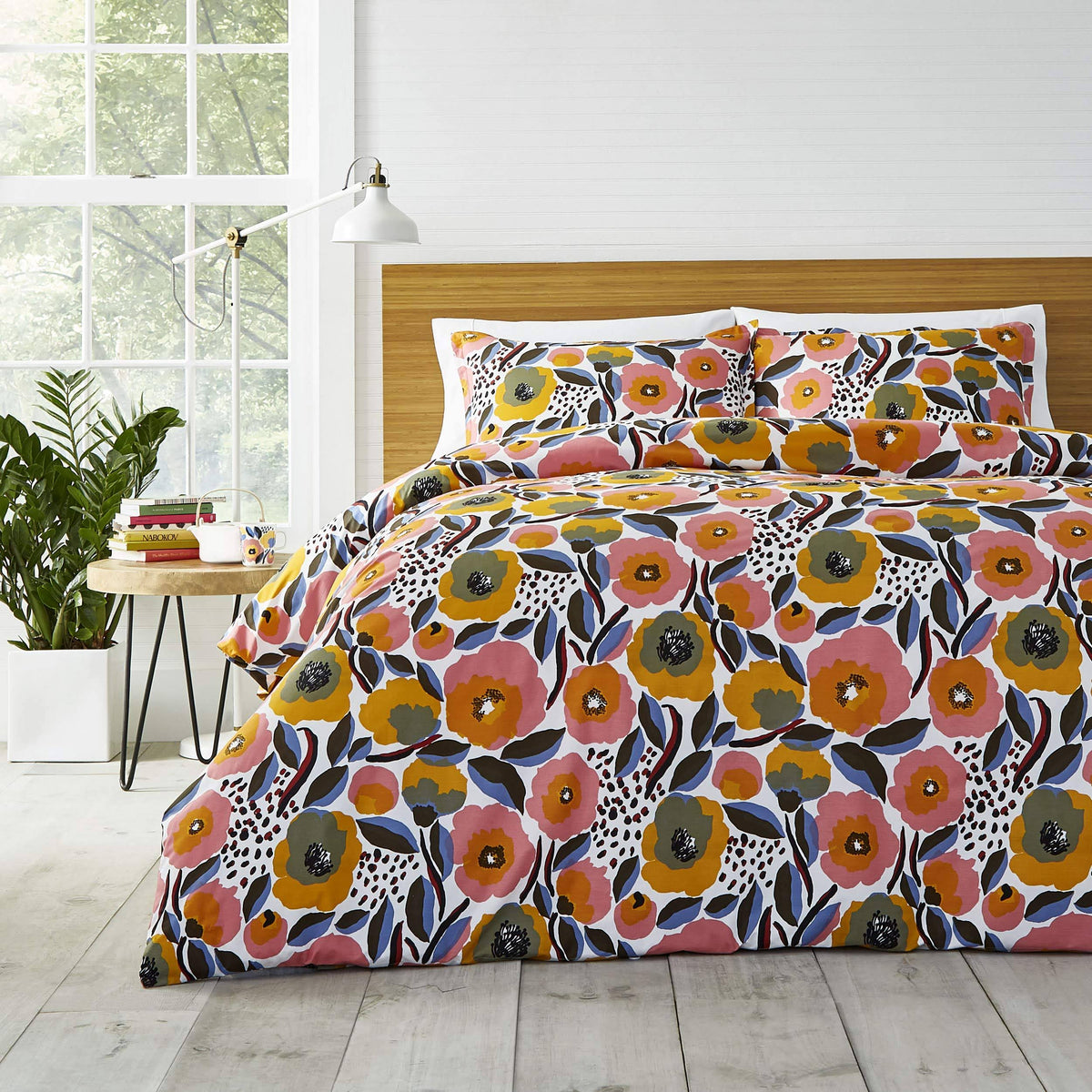 Marimekko Rosarium Comforter Set, Full/Queen - Pink