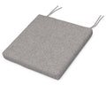 POLYWOOD Seat Cushion - in Grey Mist - Outdoor Furniture - Size 17.5"D x 20"W x 2.5"H