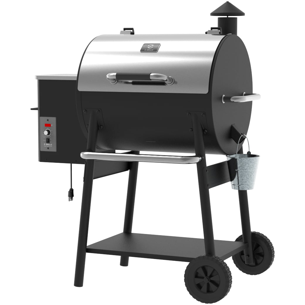 ZPG-550A2E 590 sq. in. Wood Pellet Grill and Smoker 8-in-1 BBQ Stainless Steel