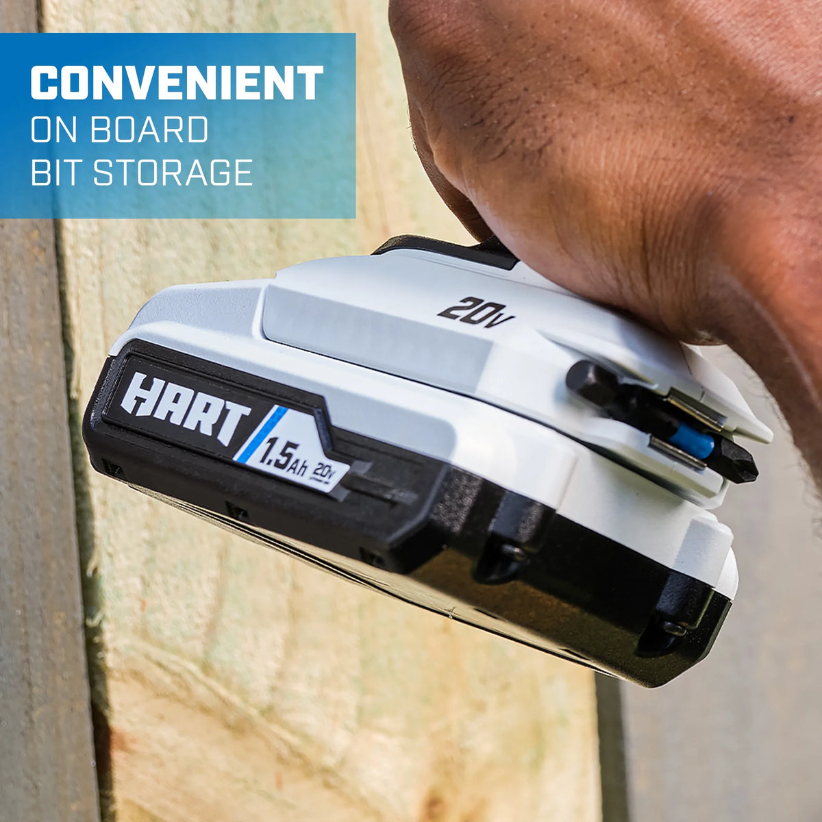 HART 20 - Volt Cordless 1/4" Hex Chuck Impact Driver Kit, (2) 1.5ah Lithium - Ion Batteries, Gen 2