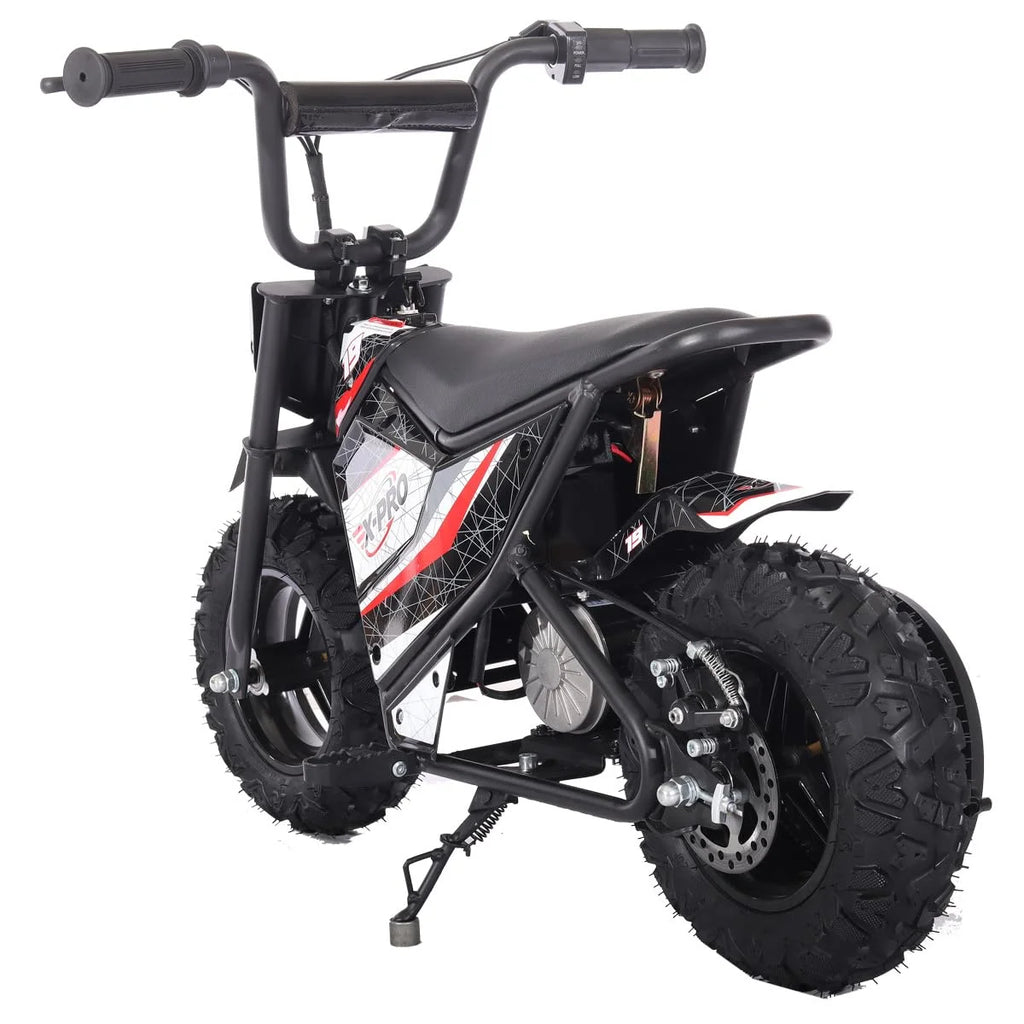 X - Pro XP250E 250W 24V Electric Dirt Bike with Chain Drive! 6.5" Wheels! Rear Disc Brakes!