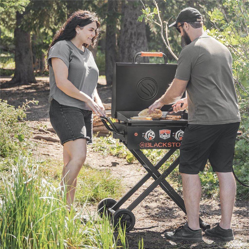 Blackstone on the Go 2 - Burner 22" Scissor Cart Griddle with Hood Propane