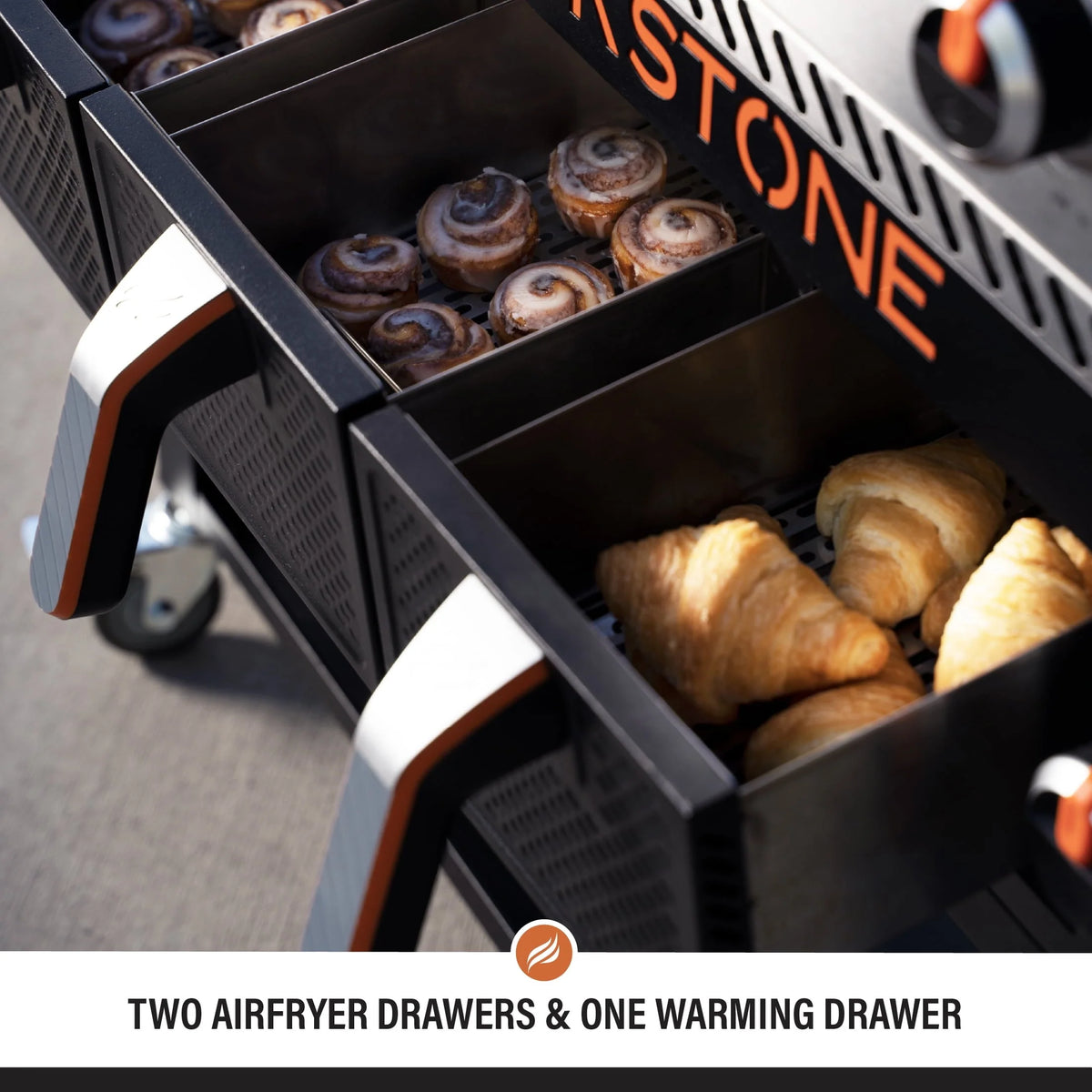 4 - Burner 36" Griddle with Air Fryer and Hood