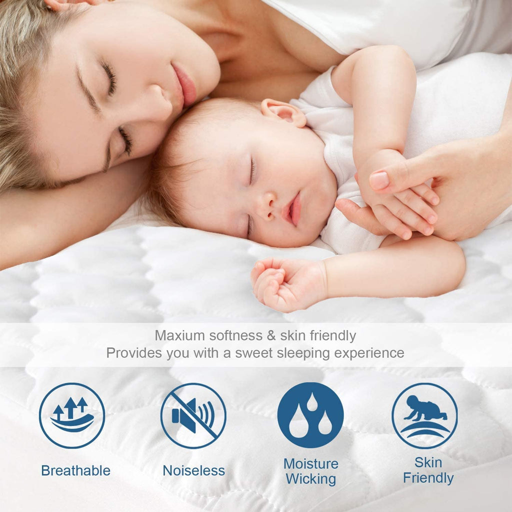 Fitted Microfiber Mattress Encasement. Full. Waterproof. Easy Care. Breathable