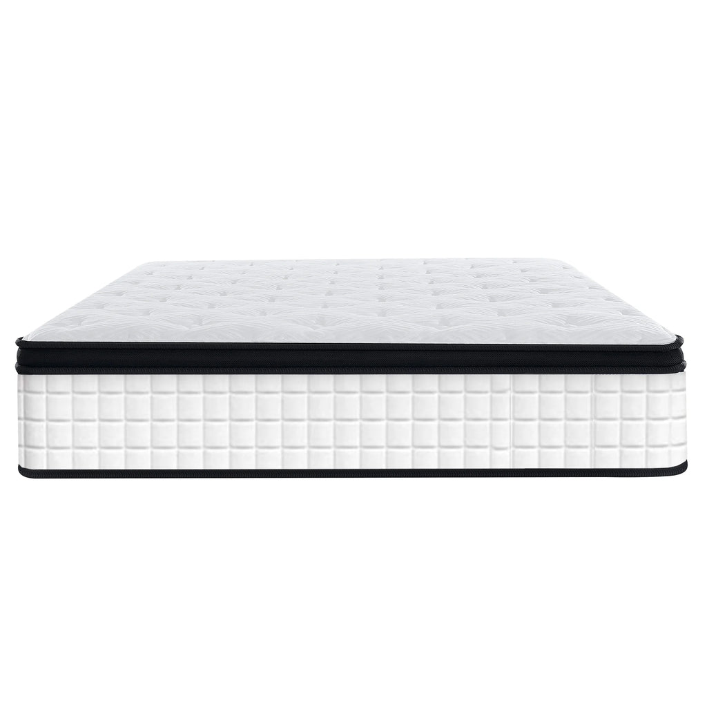 Full Mattress, Holaki 12" Hybrid Memory Foam Individual Pocket Spring Hybrid Mattress in a Box with Gel Memory Foam, Medium Firm, Pressure Relief, Breathable Comfort Cool Cover, Certipur - US