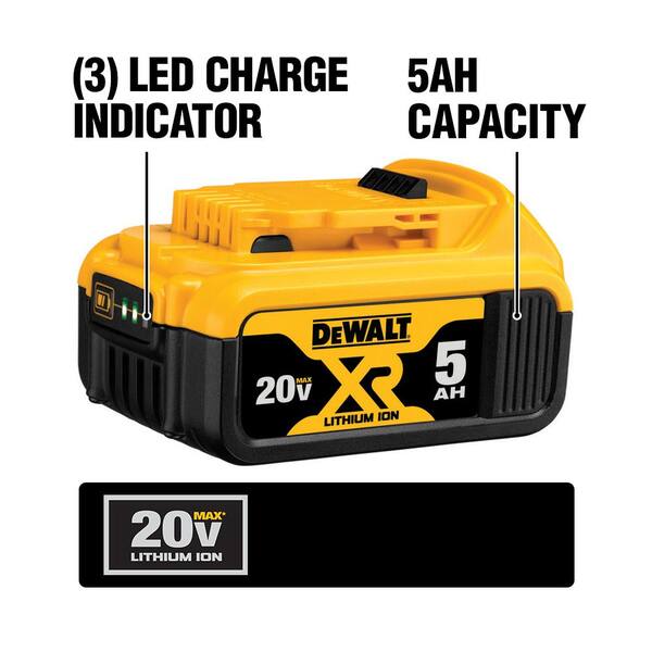 20V MAX XR Cordless Grinder 2 Tool Combo Kit with 4.5 in. Grinder. 1-1/2 in. Die Grinder. and (1) 5.0Ah Battery