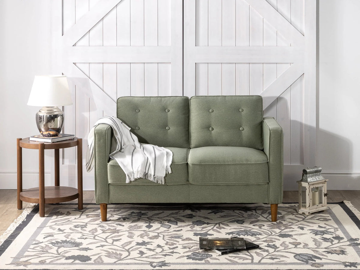Zinus Lauren 2 - Seater Loveseat, Pear Green