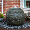 Aquascape 78288 Fiber - Resin Stacked Slate Sphere Fountain, Multicolor