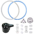 Wocst Sealing Ring and Steam Release Handle,Float Valve Replacement Parts with Anti-block Shield for Instant Pot Duo5,6Quart (5/6QT)