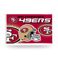 San Francisco 49ers Helmet Banner Flag 3' x 5'