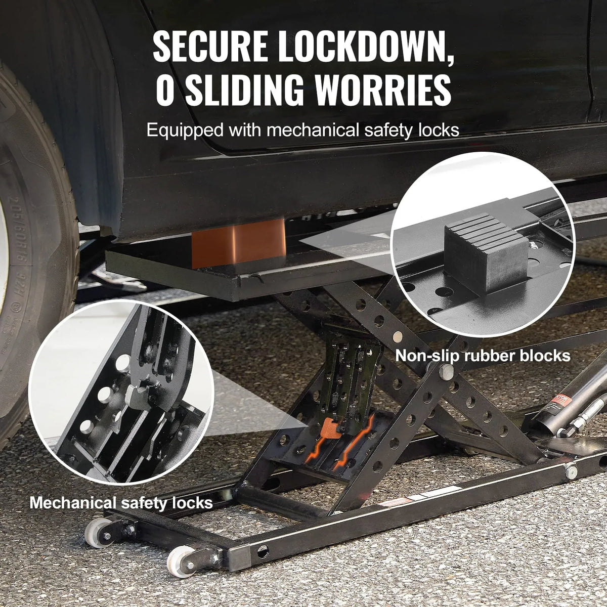 Portable Car Lift 5000 LBS Automatic Car Lift System Jack for Home Garage