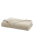 Boll & Branch Ribbed Knit Blanket, King - Heathered Oatmeal