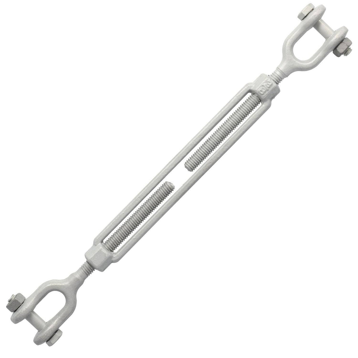 3/8" x 6" Galvanized Jaw & Jaw Turnbuckle 3628