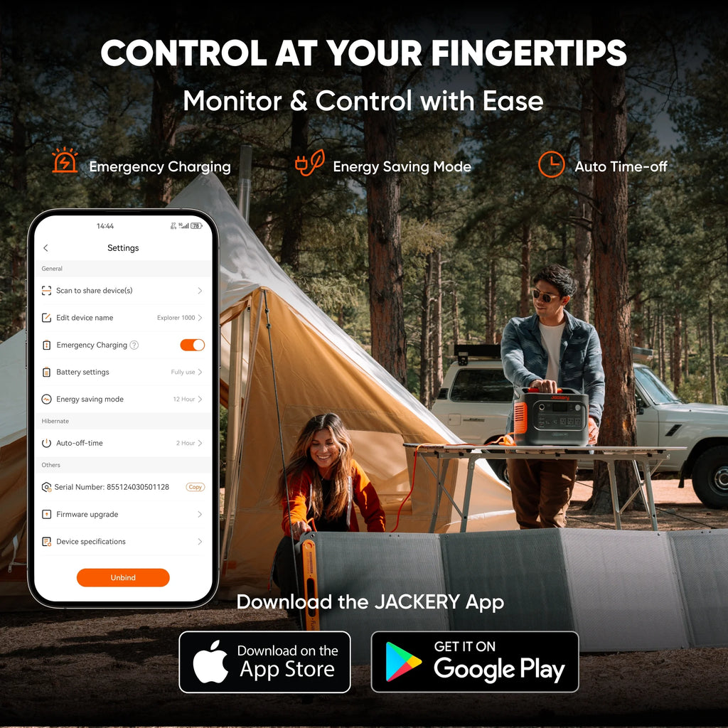 Jackery Explorer 1000 V2 Portable Power Station and 5m DC Extension Cable, 1060wh LiFePO4 Battery, 1500W AC/100W USB - C Output, 1 Hr Fast Charge, Solar Generator for Camping, Emergency, Off - Grid Living