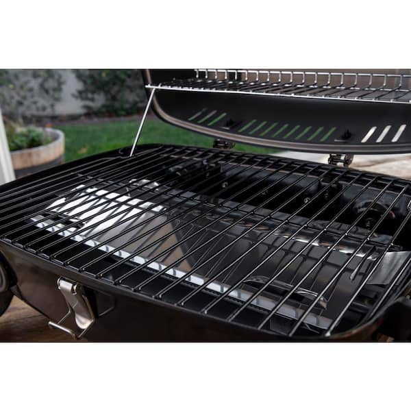 1-Burner Portable Propane Gas Table Top Grill in Black