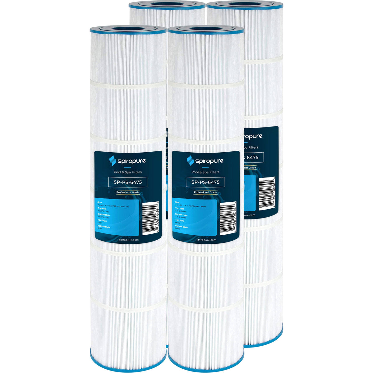 SpiroPure Replacement for Pleatco PCC130 Pentair CCP520 R173578 Unicel C-7472 Filbur FC-1978 160332 178585 Hot Tub Spa Pool Filter Replacement