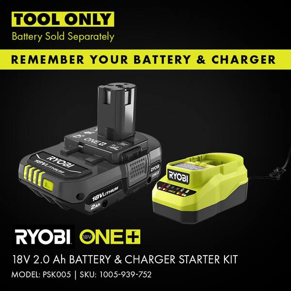 ONE+ 18V Cordless 2 - Tool Combo Kit with High Pressure Inflator with Digital Gauge and Cordless LED Light (Tools Only)