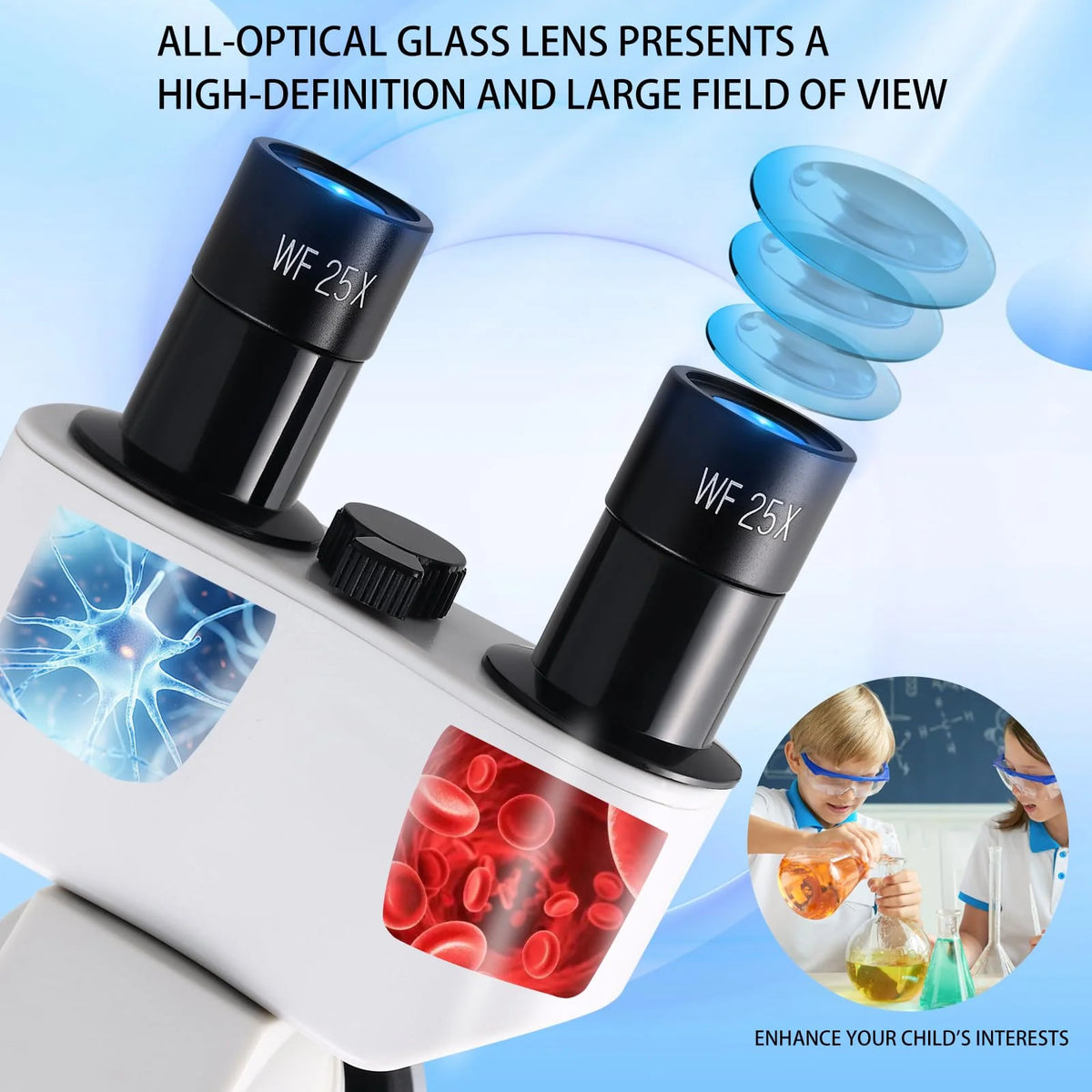 Poothoh Binocular Compound Microscope 40X-2000X