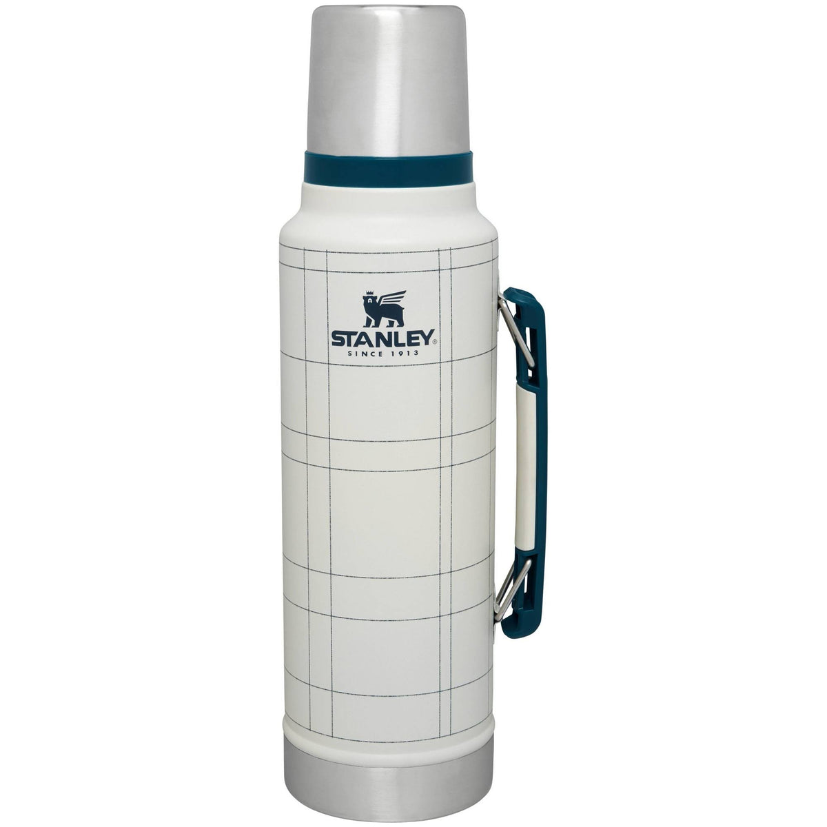 Stanley 1.5qt/1.4L (48oz) Stainless Steel Classic Legendary Bottle Sour Cream/Navy Voyage Plaid - Hearth & Hand with Magnolia