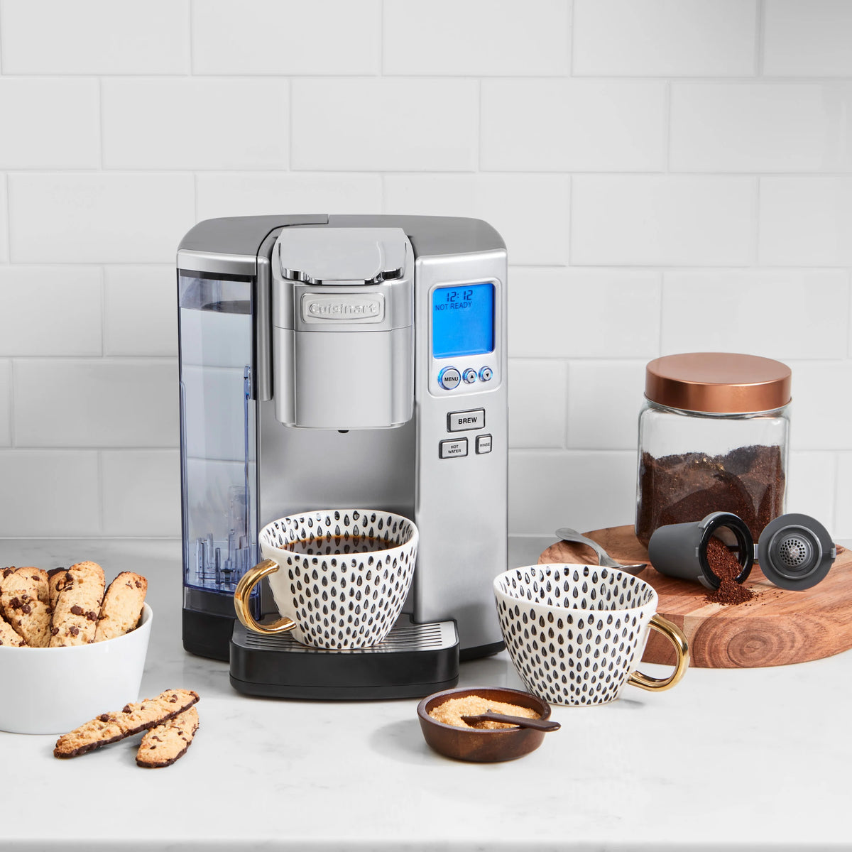 Cuisinart Premium Single Serve Brewer + Hot Water Coffee - Maker Combo