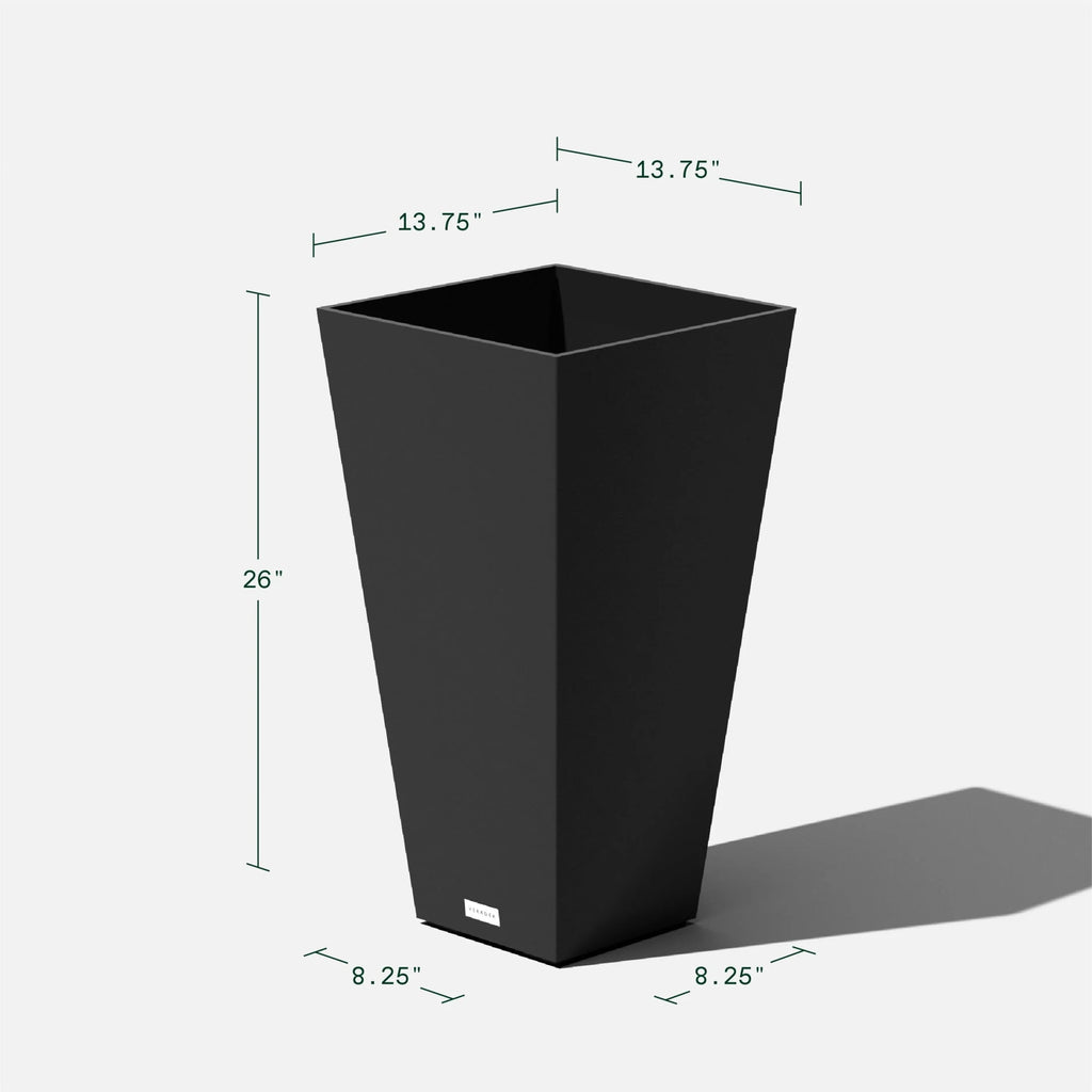 Veradek Pure Series Midland 26" Planter Black