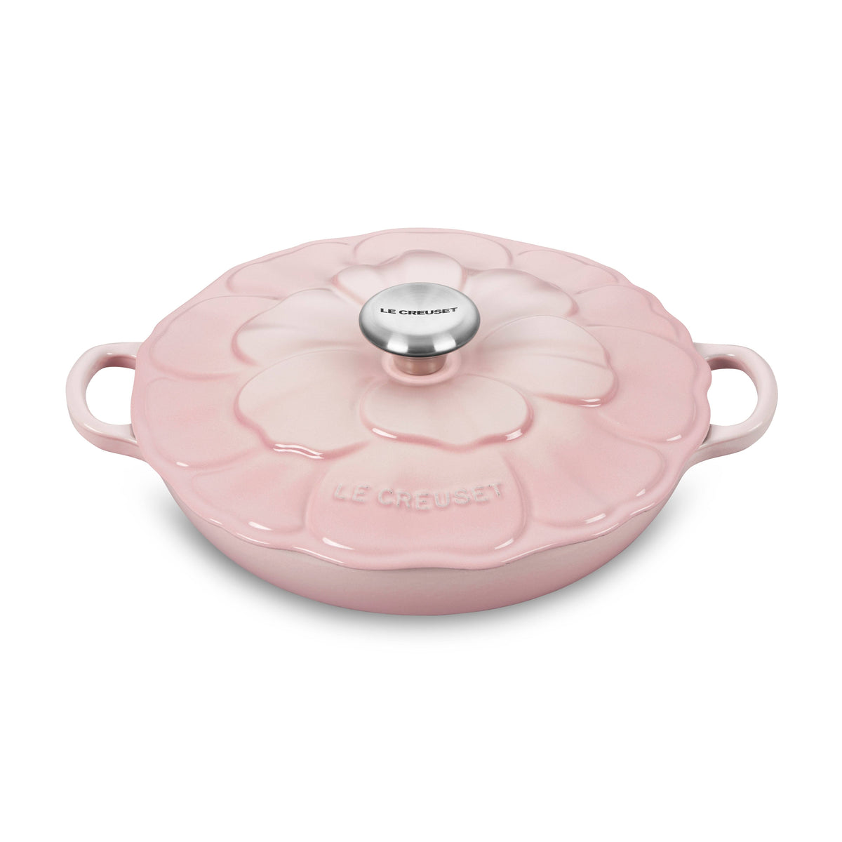 Le Creuset Enameled Cast Iron Signature Petal Braiser, 2.25 qt., Shell Pink