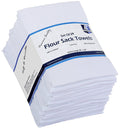 Excellent Deals Flour Sack White, 24 Pack 100% Cotton Kitchen Towels, 28"x28" Cloth Napkin, Dish Cloth, Bar Towels, Tea Towels, Bread Wrapper.