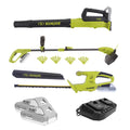 Sun Joe 24V Cordless Garden Combo Kit W/ Leaf Blower, Grass Trimmer, & Hedge Trimmer, 2 x 2.0 - Ah Batteries + Charger