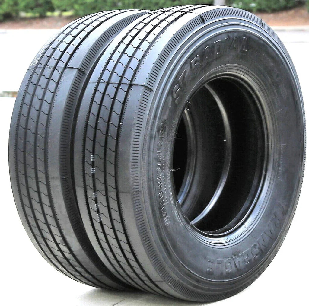 Set of 4 (FOUR) Transeagle All Steel ST Radial ST 235/80R16 Load H (16 Ply) Trailer Tires