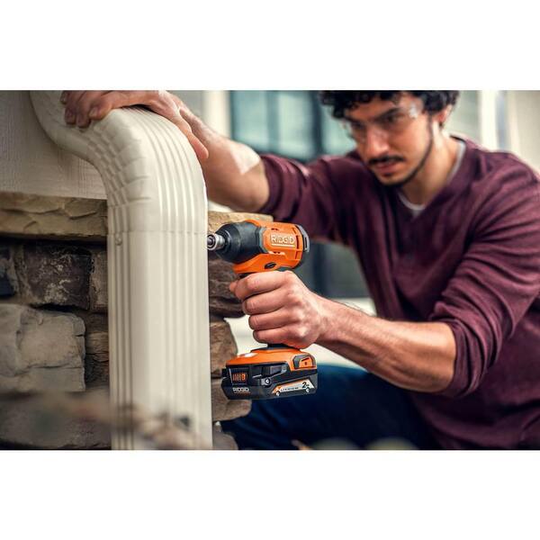 18V Cordless 8-Tool Combo Kit with (3) Batteries. Charger. and Bag with 18V High Torque Impact Wrench