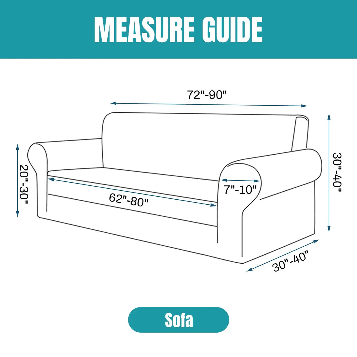 Sanmadrola Couch Cover Water Resistant Stretch Sofa Slipcover Jacquard Furniture Protector for Kids Pets Dog Cat, Dark Gray, Sofa