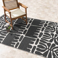 Fab Habitat Serowe Recycled Plastic Rug (Black 8' x 10')