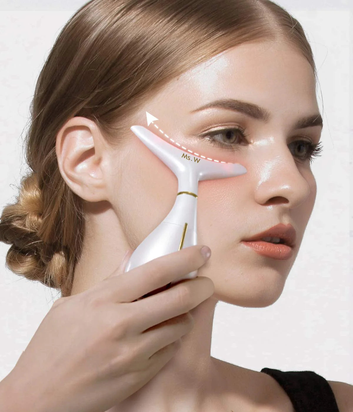 Ms.W Electric Red Light Face Massager for Face and Neck
