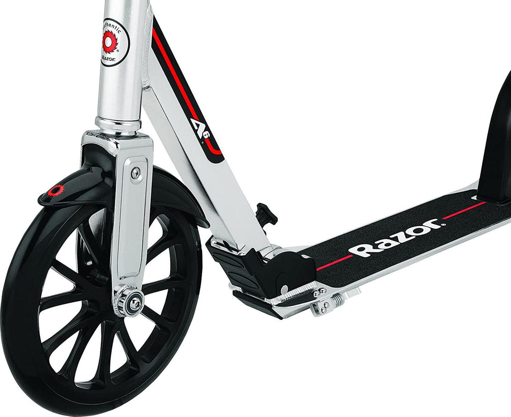 Razor A6 Kick Scooter - 10″ Wheels. Anodized Aluminum. Foldable. Lightweight. for Teen & Adult