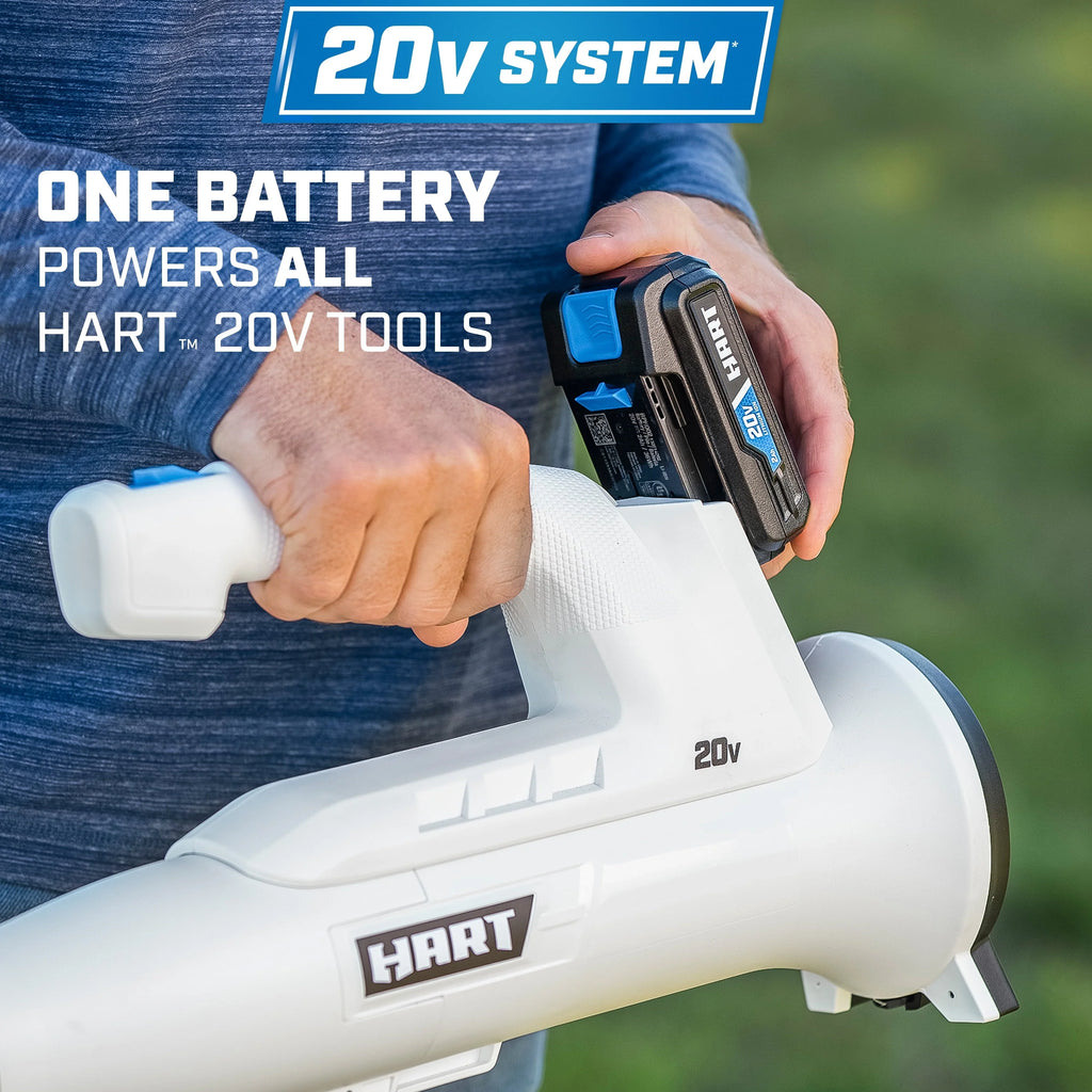Hart 20 - Volt 200 CFM Bazooka Blower Kit, (1) 20 - Volt 2ah Lithium - Ion Battery and Charger