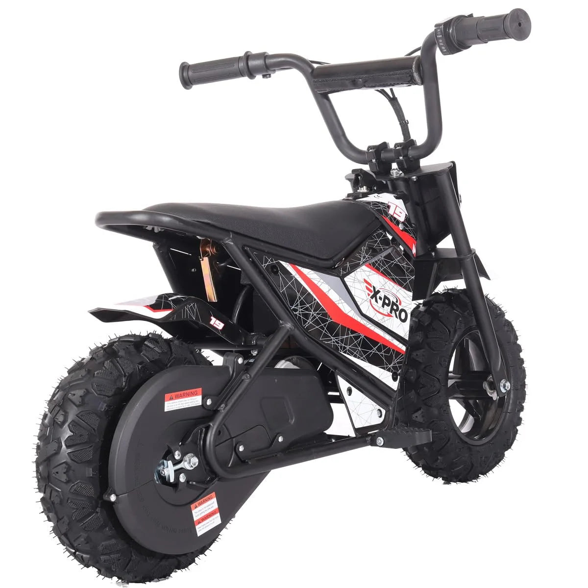 X - Pro XP250E 250W 24V Electric Dirt Bike with Chain Drive! 6.5" Wheels! Rear Disc Brakes!