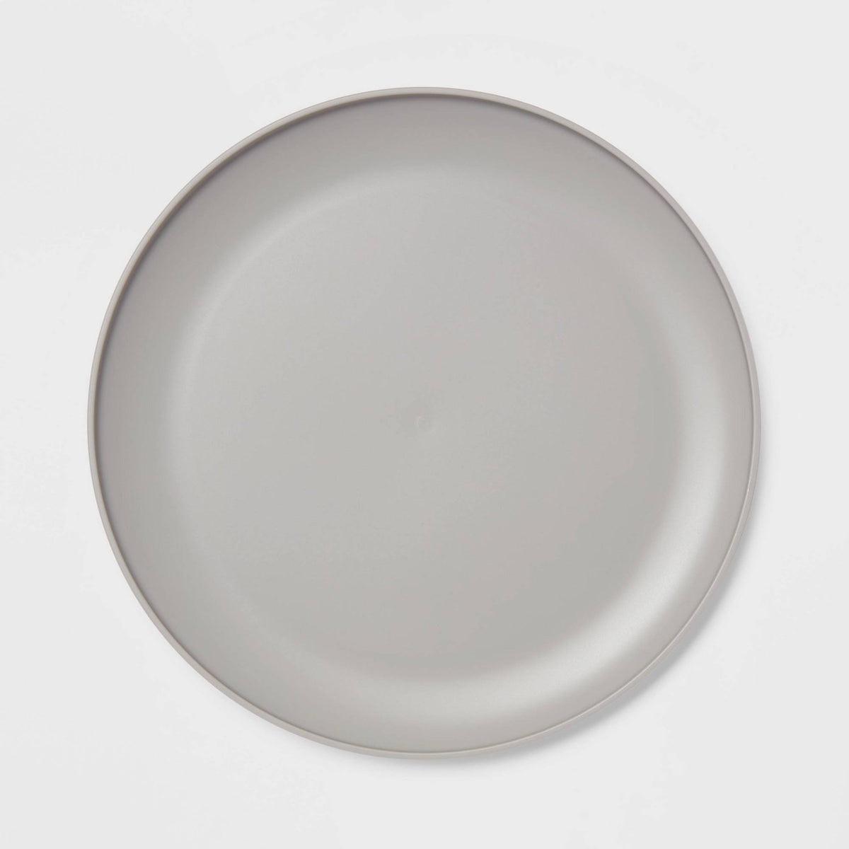 Room Essentials Plastic Dinner Plate - Gray - 10.5 in