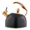 Viking 2.6-Quart Matte Black & Copper Stainless Steel Tea Kettle