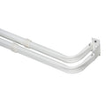 Mainstays 48-86" Adjustable Heavy Duty Double Curtain Rod, 2-3" Clearance, White