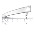 KXLife Flexible Ceiling Mount Curtain Track (20 ft), Hospital Curtain Track System, Wall Divider Curtain, Room Divider Ceiling Track System White