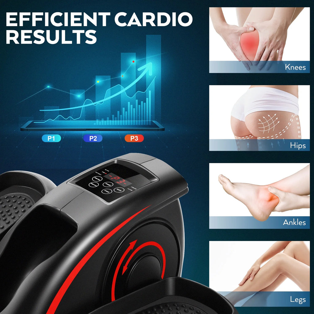 Elliptical Machine, Under Desk Elliptical with Remote Control, Quiet Home Ellipse Exerciser for Seniors